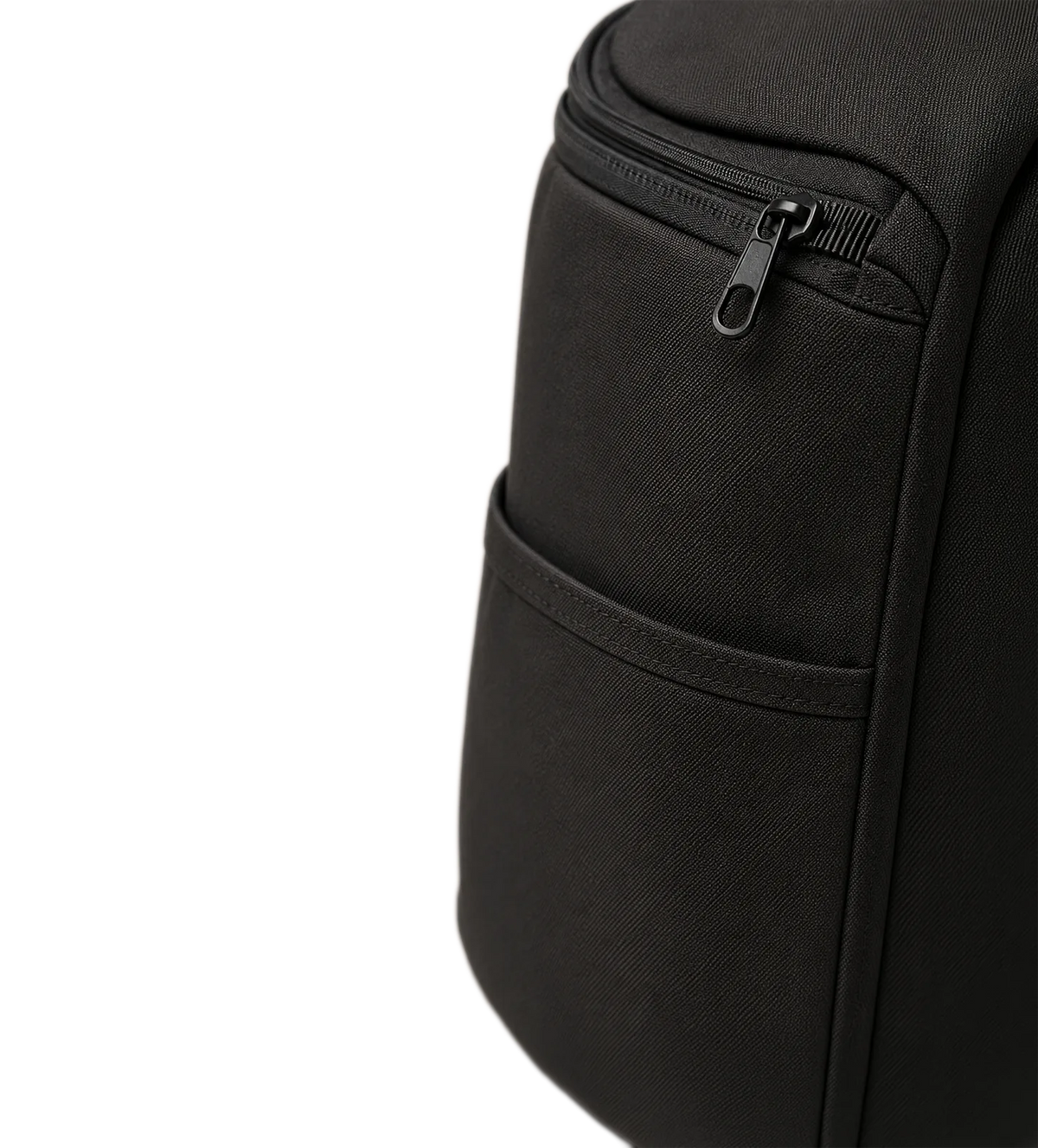A backpack with a clip-on Schnerd keychain