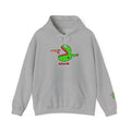 Sport Grey JimBob Schnerd hoodie with character artwork on the front and sleeve