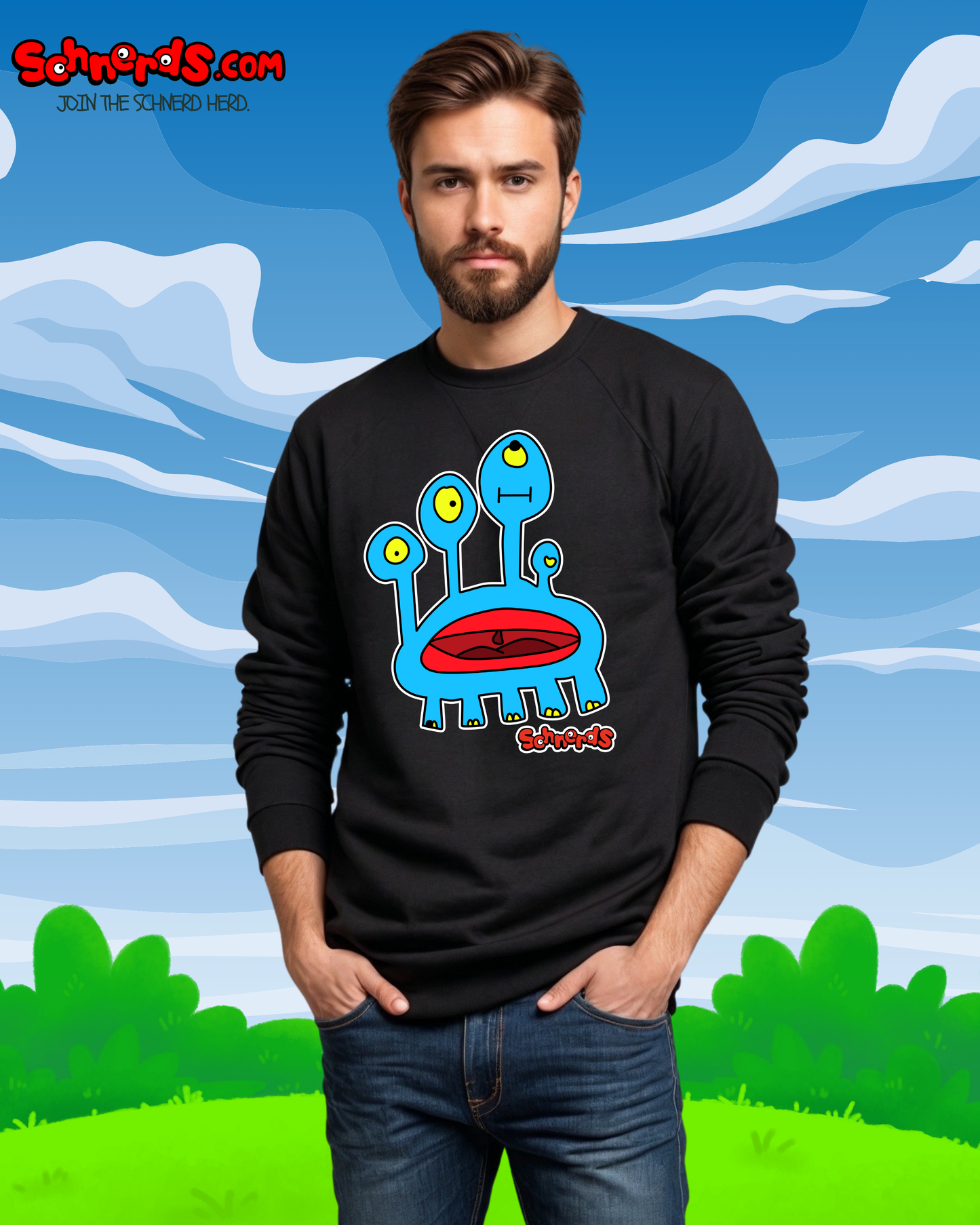 Blue Schnerd Sweatshirt