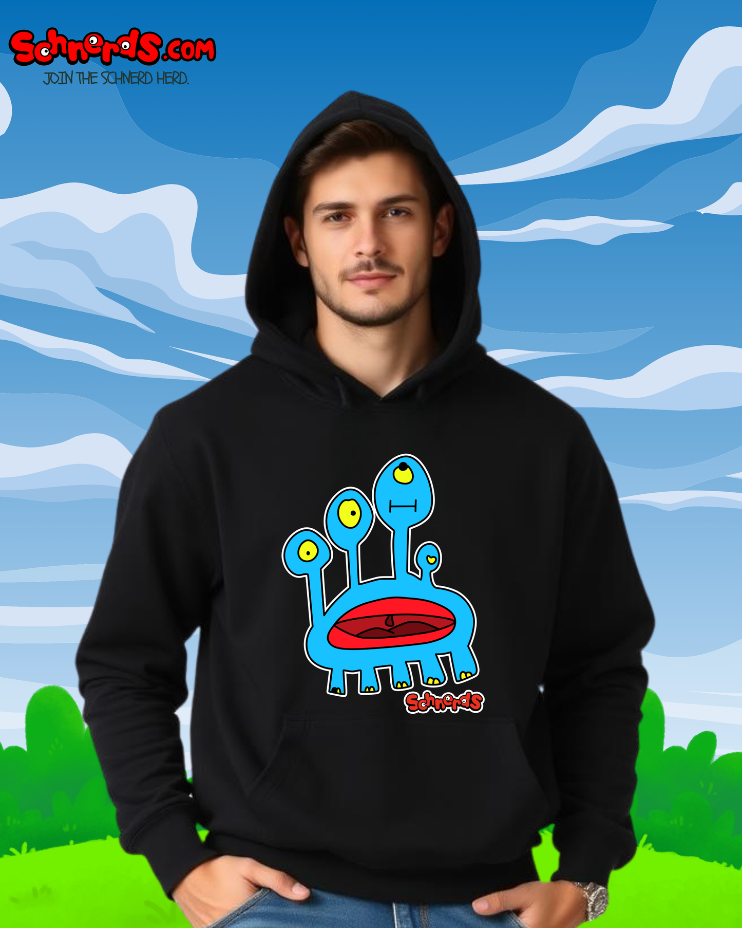 Blue Schnerd Hoodie