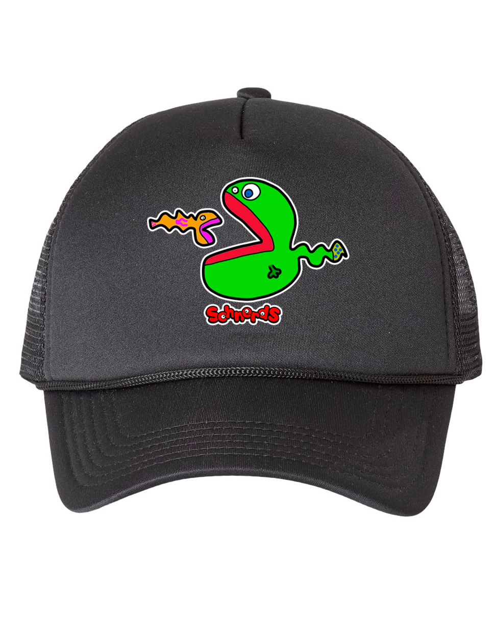 Schnerdfish Black Trucker Hat