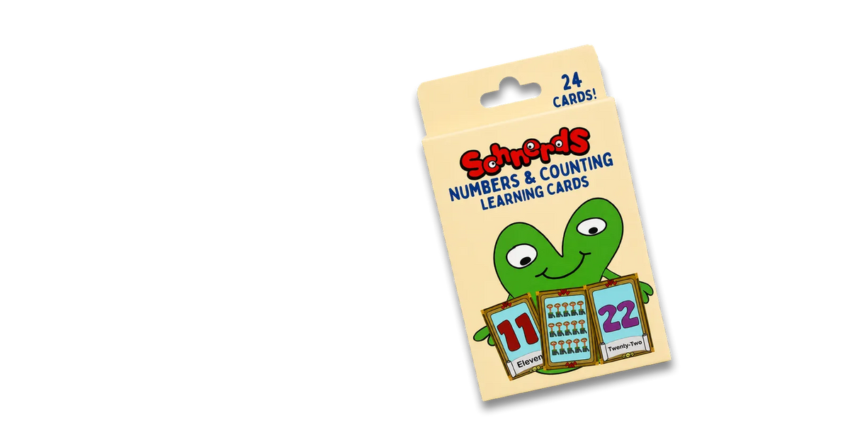 Schnerds Numbers & Counting Learning Cards box, 24 cards