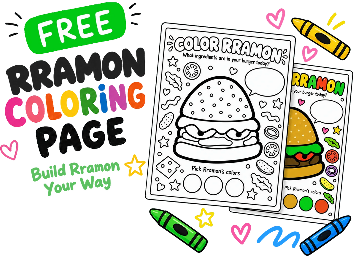 Free Rramon coloring page